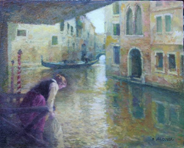 Alcover cuadro oleo paisaje venecia